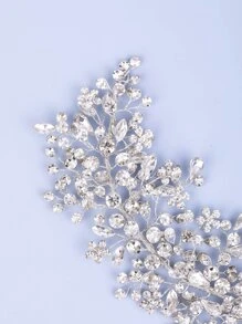 1件装女士优雅水钻发箍，手工制作，奢华派对发饰，适合婚礼、新娘、生日和公主造型，可作为波西米亚风头饰。情人节配饰