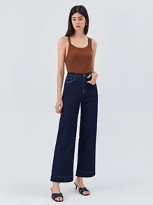 SHEIN Unity Cut-Out Tank Top - Rust Brown - View 10