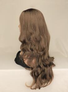 Long Body Wave Synthetic Wig - Light Brown - View 4