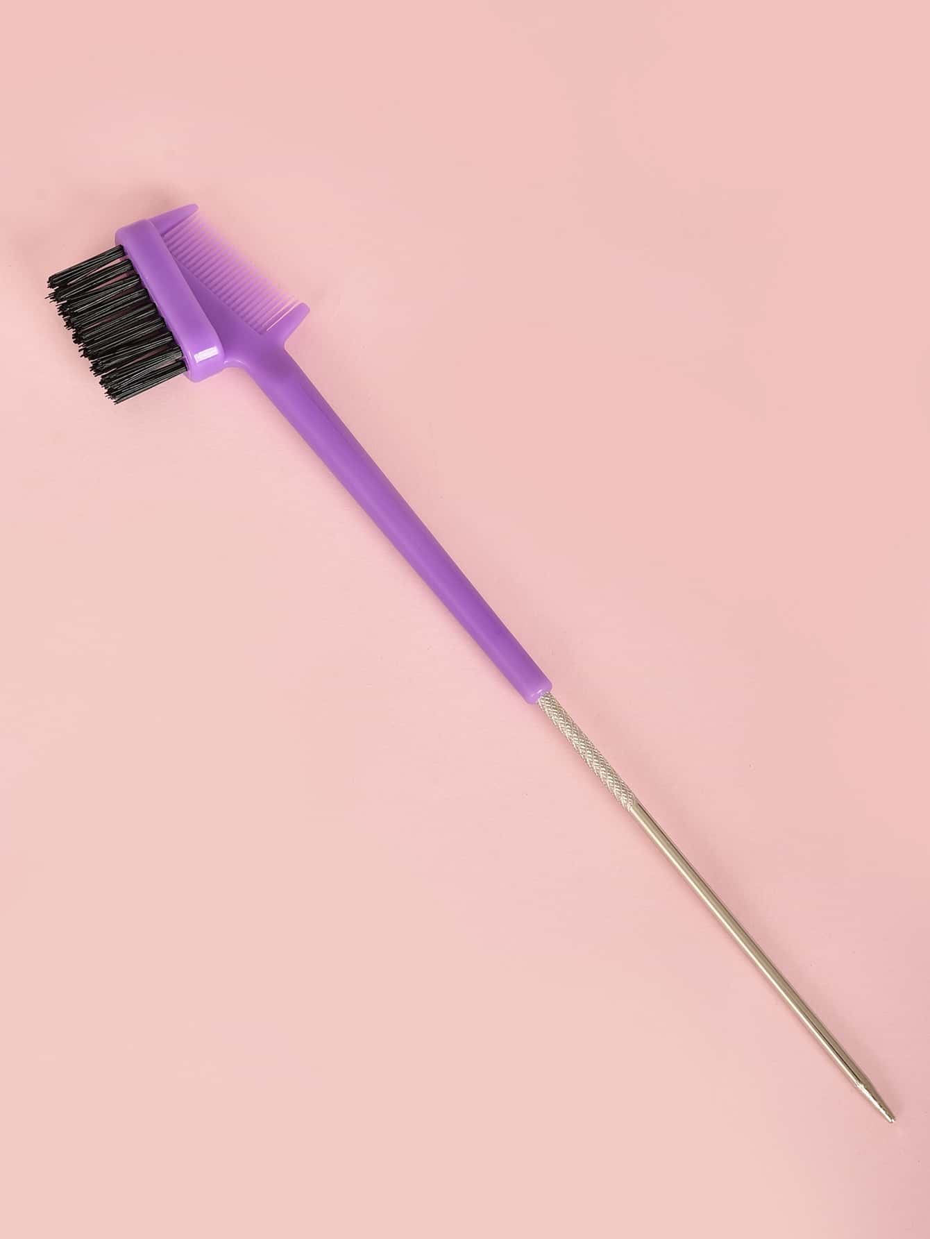 1pc Steel Pin Eyebrow Brush Shred Hair Comb Steel Pin Edge Control