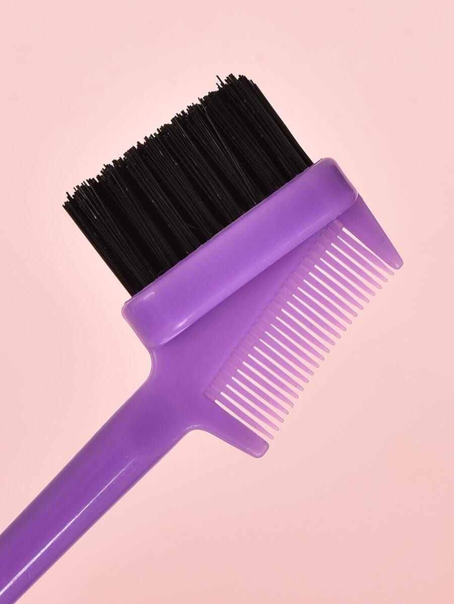 1pc Steel Pin Eyebrow Brush Shred Hair Comb Steel Pin Edge Control