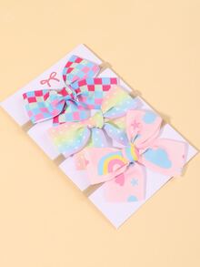 3 cái nơ trang trí tóc cho bé - Nhiều màu - Xem 2
