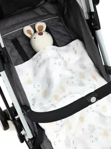 3pcs Oeko-Tex Certified Newborn Swaddle Blankets, Soft Breathable Wrap Fabric, Cute Printed All Season Lightweight, Essential Daily Items For Newborns - Multicolor - View 3