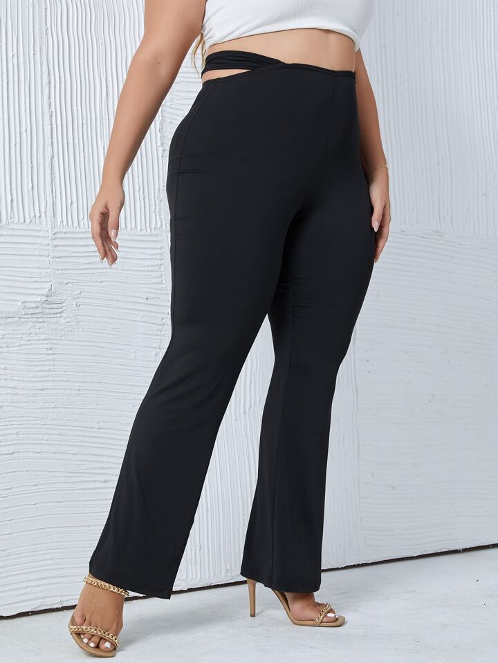 Share more than 64 plus size black flare pants best in.eteachers