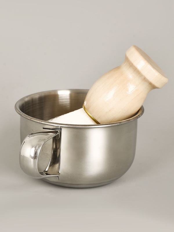 1 Stainless Steel Beard Brush Bowl Wholesale Shaving Brush Bowl Clean