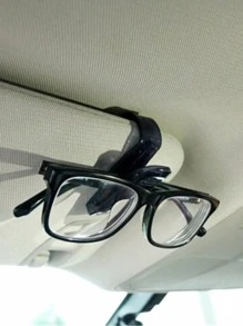 Car Glasses Holder Sun Visor Clip - Black - View 1