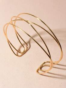 Minimalist Cuff Choker - Vàng - Xem 2