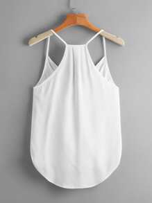 SHEIN VCAY Wrap Front Cami Top - White - View 3