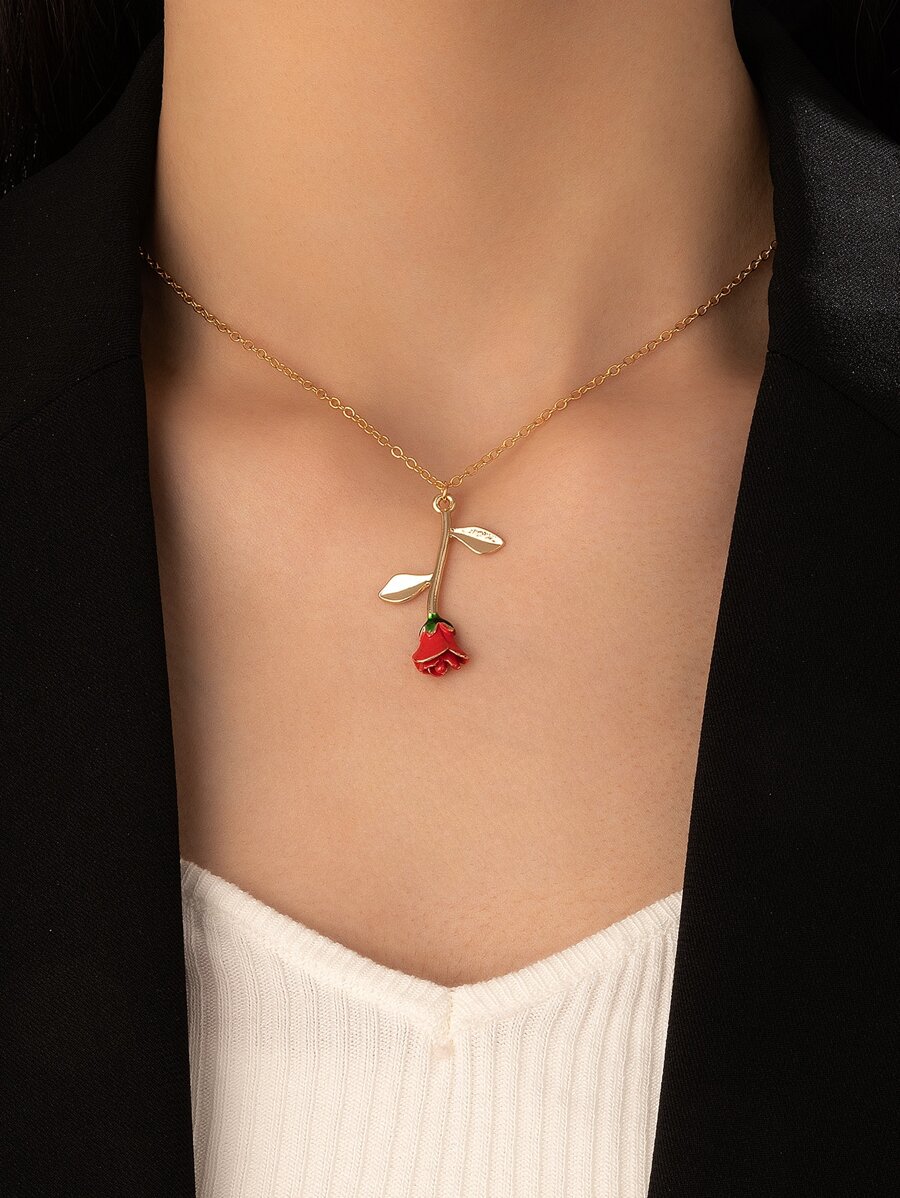 imoli Rose Pendant Necklace - Multicolor - View 1