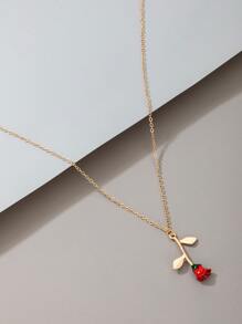 imoli Rose Pendant Necklace - Multicolor - View 2