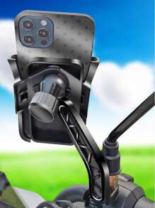 Motorcycle Phone Holder - Black - View 3