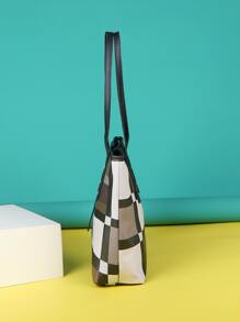 Hoa văn kẻ sọc Túi tote đeo vai Với trang trí túi Túi xách Đối với phụ nữ , Túi tote đeo vai Ví Tay cầm Top Thợ làm dạo Túi xách tay , Dung lượng lớn Ví Túi xách Đúng mốt Túi tote Trường học Qủa tặng , Retro Túi đeo chéo Ví Đi bộ du lịch Trở lại Đóng gói Túi du lịch - Nhiều màu - Xem 7