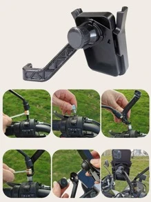 Motorcycle Phone Holder - Black - View 4
