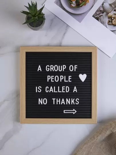 1 件留言板设计装饰工艺品，DIY 塑料字母留言板，适合家居装饰最佳礼物