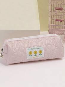 1pc Flower Pattern Random Pencil Case - Multicolor - View 5
