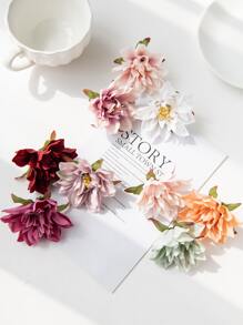 5 cái Phối màu Mini Hoa nhân tạo Lụa Thược dược Heads Mùa thu Đồ trang trí Cái bình hoa Đối với Năm mới Món quà Ngoài trời Sân vườn Lễ cưới Bó hoa Phòng khách DIY Kẹo hộp Vòng hoa Fake Thực vật Vật dụng trong nhà Các sản phẩm - Nhiều màu - Xem 6