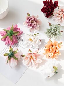 5 cái Phối màu Mini Hoa nhân tạo Lụa Thược dược Heads Mùa thu Đồ trang trí Cái bình hoa Đối với Năm mới Món quà Ngoài trời Sân vườn Lễ cưới Bó hoa Phòng khách DIY Kẹo hộp Vòng hoa Fake Thực vật Vật dụng trong nhà Các sản phẩm - Nhiều màu - Xem 7