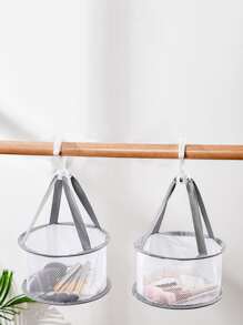 1pc Gray Makeup Brush Cleaning Tool Set Including A Portable Bag, Brush Cleaner And Drying Rack, Perfect For Travel - Grey - View 2