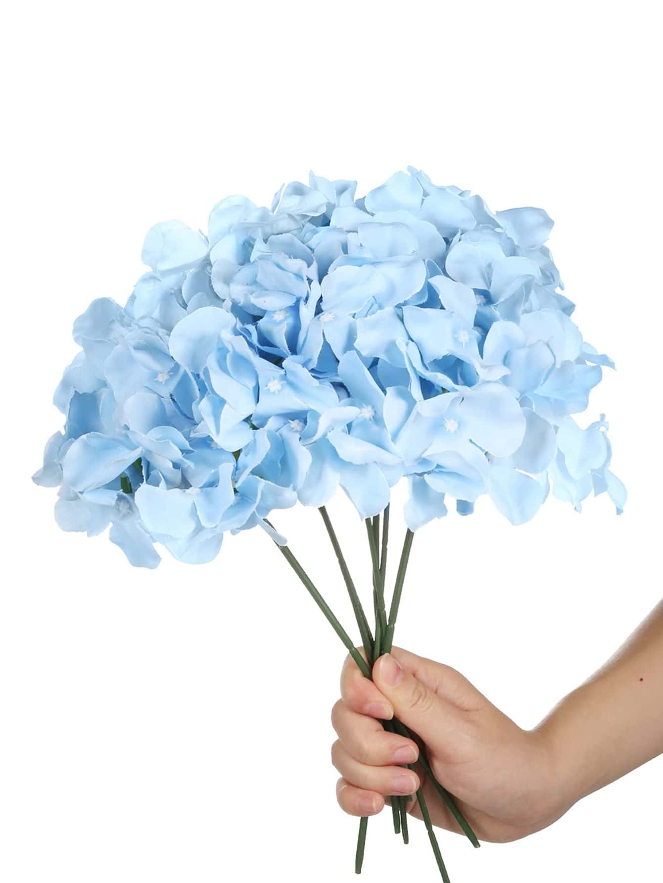 5 piezas Flor artificial - Celeste - Ver 1