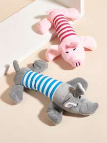 1pc Random Animal Design Cat/Dog Lover Gift And Dog/Cat Mom Love Pet Sound Toy - Multicolor - View 1