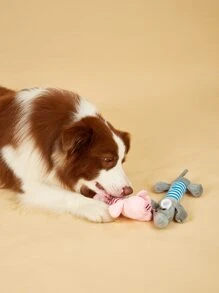 1pc Random Animal Design Cat/Dog Lover Gift And Dog/Cat Mom Love Pet Sound Toy - Multicolor - View 2