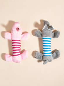 1pc Random Animal Design Cat/Dog Lover Gift And Dog/Cat Mom Love Pet Sound Toy - Multicolor - View 3