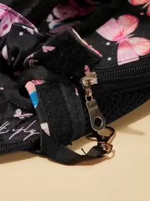 Butterfly Print Pet Carrier Bag Dog Outing Dog Stuff Puppy Keep Puppy Keep Cat Carrier Dog Carrier Dog Bag - Multicolor - View 6