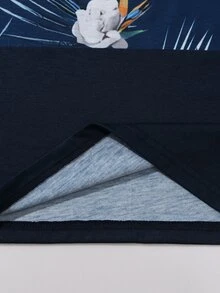 Manfinity Hombres Top tank con estampado tropical de color combinado - Multicolor - Ver 3