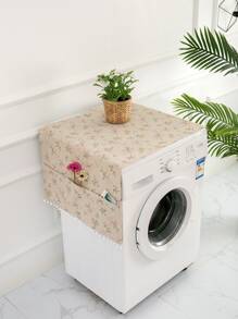 1件装花卉印花洗衣机罩、收纳袋、整理袋、储物袋、厨房装饰、家居用品、母亲节礼物、卧室装饰、花园装饰、夏季装饰、海滩装饰、旅行必备品、房间装饰、软萌玩具、毕业季礼物 - 彩色 - 查看 12