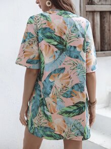 SHEIN VCAY Bộ đồ hai mảnh nữ Nhiệt đới Boho - Nhiều màu - Xem 2