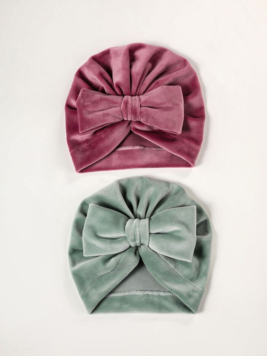 2 cái Baby Bow Trang trí đầu Wrap - màu xanh lá - Xem 1