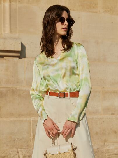 MOTF X MONET INSPIRED Top 100% sedoso tie dye