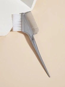 Peine para hornear con aceite de doble cara para tinte de cabello permanente, 1 pieza, herramienta para cabello gris, peine teñido para cabello suave de barbería - Gris - Ver 1