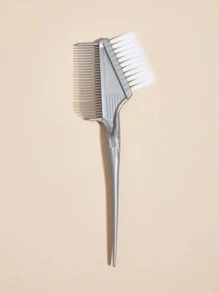 Peine para hornear con aceite de doble cara para tinte de cabello permanente, 1 pieza, herramienta para cabello gris, peine teñido para cabello suave de barbería - Gris - Ver 3