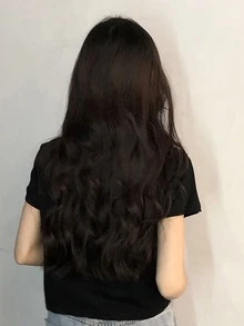 Letter & Cherry Pattern Tee - Black - View 2
