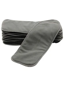 10pcs Baby Bamboo Charcoal Diaper Insert Baby Shower Family Decorations Gifts