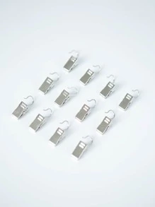 6入組不銹鋼浴簾鉤