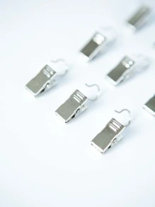 6入組不銹鋼浴簾鉤