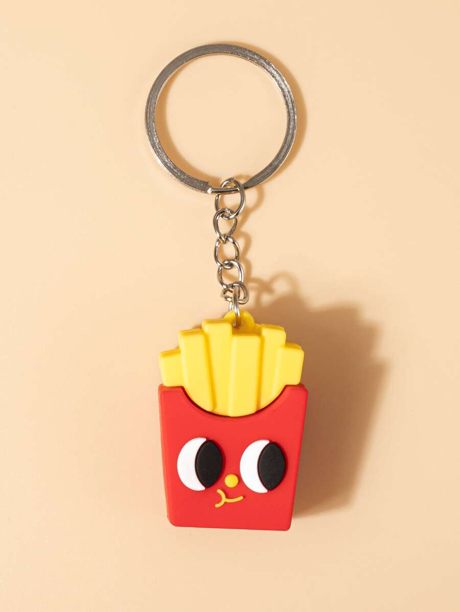 Cartoon Fries Charm Keychain - Nhiều màu - Xem 1