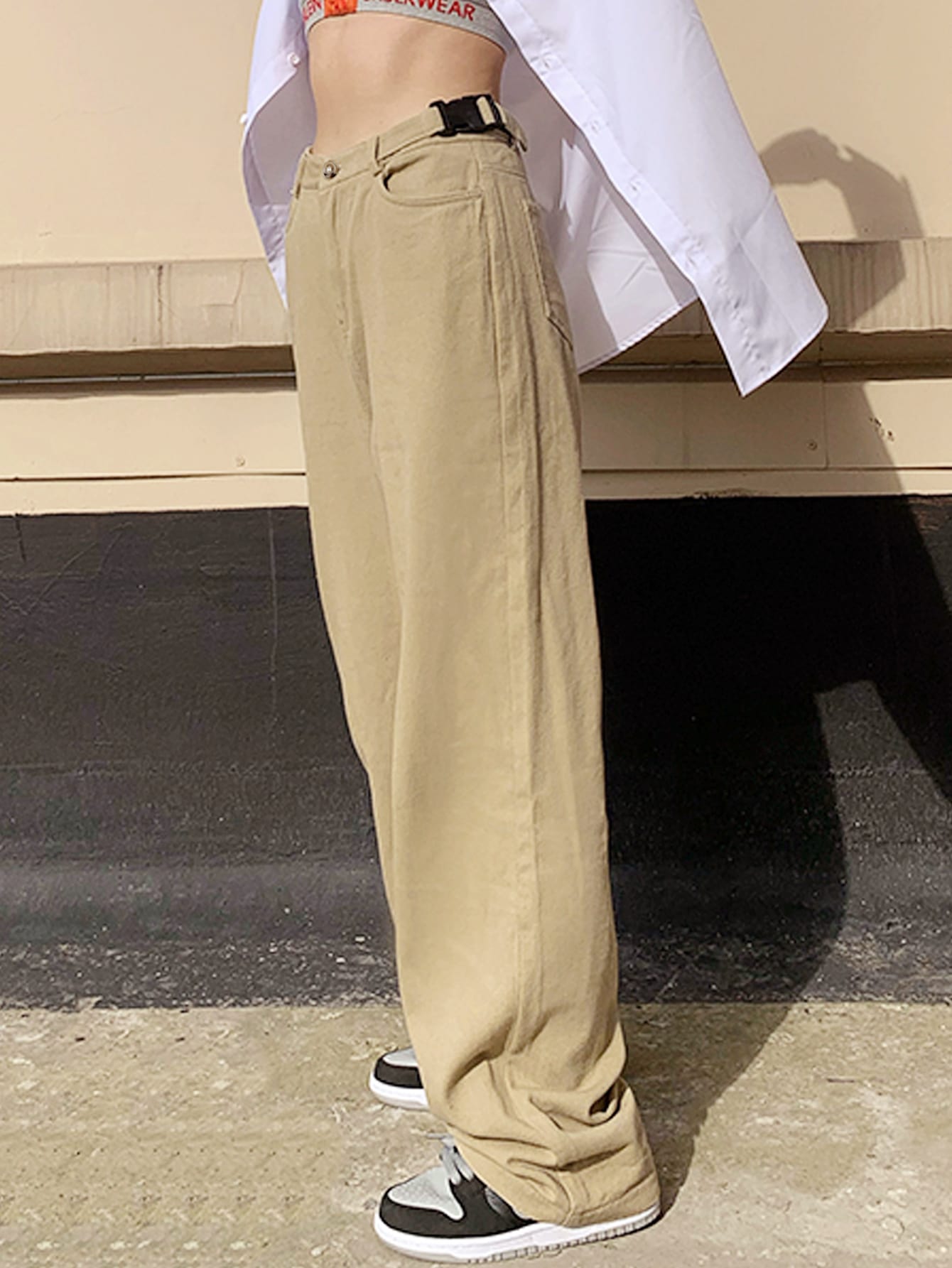 DAZY 腰ポケット ストレートレッグパンツ