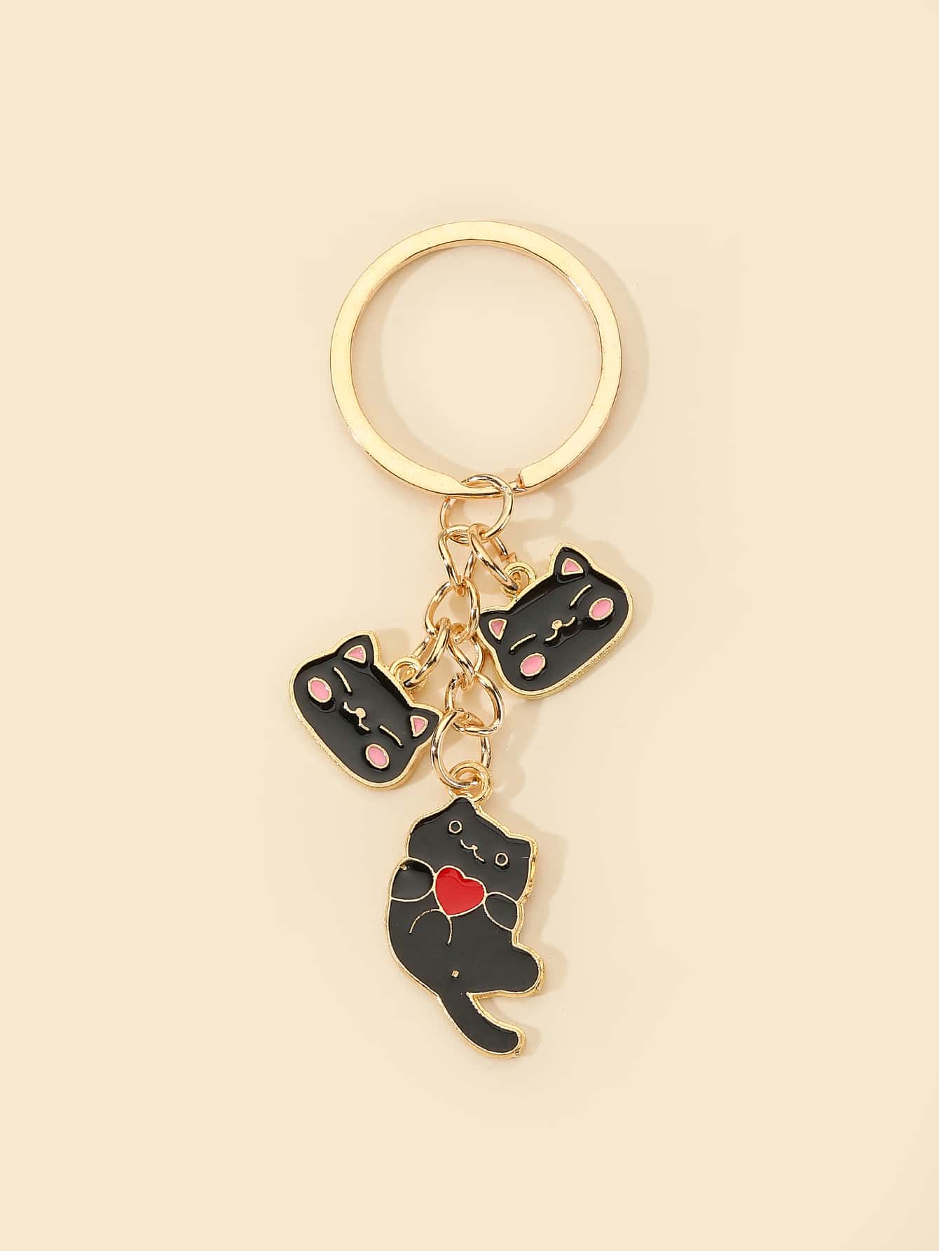 Móc khóa mèo quyến rũ hoạt hình - Nhiều màu - Xem 1