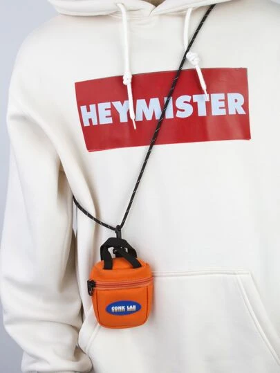 conk lab 男士字母圖形包，輕便時尚，適合作為周年紀念、生日禮物，針對白領男女