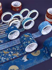 100 Tập Băng Washi, Cô Gái Cổ Đại Trung Hoa Cần Cẩu Trang Trí Chủ Đề, Vật Liệu Thủ Công Tự Làm - Nhiều màu - Xem 3