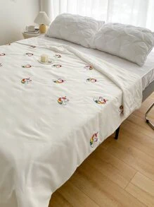 Unicorn Embroidered Bedspread