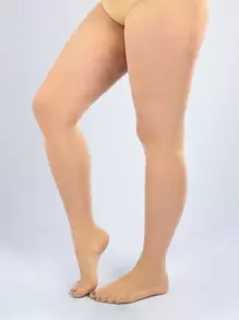 20D Plus Size Bodysuit - Màu be - Xem 2