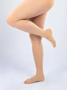 20D Plus Size Bodysuit - Màu be - Xem 3