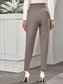 RosyDaze High-Rise Slant Pocket Tapered Pants
