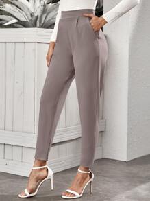RosyDaze High-Rise Slant Pocket Tapered Pants