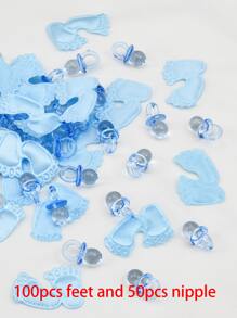 150 件粉色性别揭示桌上五彩纸屑装饰适用于派对、圣诞节