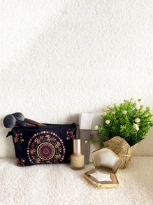 1个Y2K美学月相花朵便携旅行化妆包，适合女性和女孩收纳化妆品，化妆盒，房间装饰，包包，化妆包，梳妆台，旅行，化妆包，旅行必备，收纳，储物，旅行必备，化妆品收纳包，化妆包，洗漱包，桌面收纳包，化妆包，化妆袋，化妆品收纳包，梳妆台配件，化妆袋，化妆包，化妆品收纳包，旅行，化妆袋，包，梳妆台，化妆袋，旅行必备，化妆袋配件，小化妆包，化妆袋，化妆品包，旅行必备，大容量，大化妆包，圣诞礼物，收纳袋，旅行，送给女性的旅行必备礼物，收纳袋，手拿包/小手提包，化妆品收纳包，化妆品整理包，收纳袋，刷子收纳袋，迷你收纳袋，大容量收纳袋 - 彩色 - 查看 6